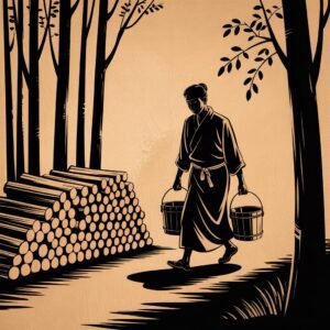 Before enlightenment, chop wood, carry water. After enlightenment, chop wood, carry water